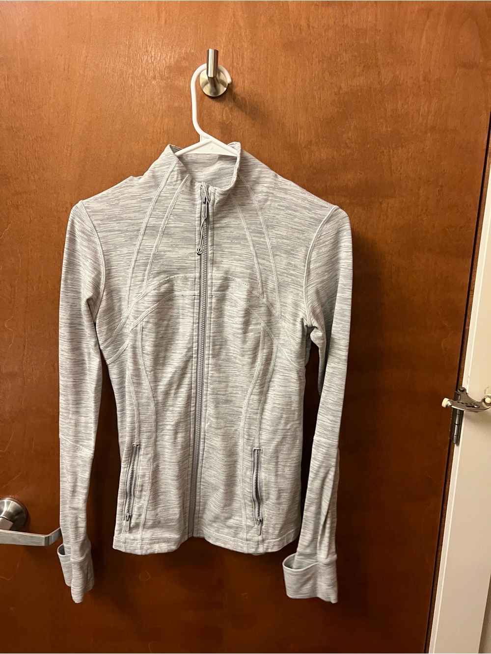 lululemon athletica Light Gray Zip-Up Utility Jacket